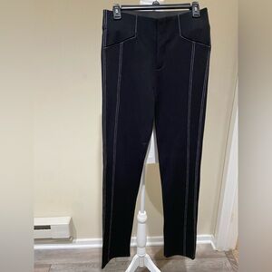 INC Black Pants with White Stitching